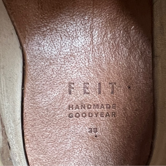 FEIT natural beige classic low top sneakers sewn by hand - Picture 8 of 9